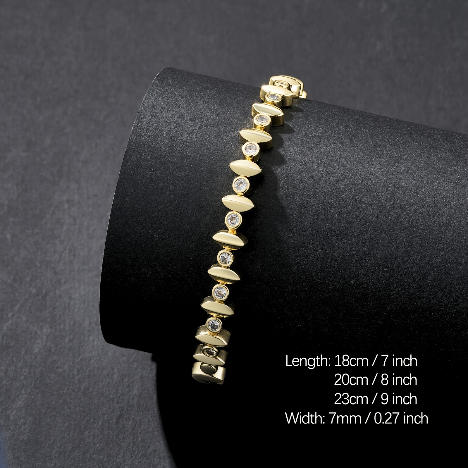Men's Irregular Oval Bracelet, Trendy Hip-Hop Style